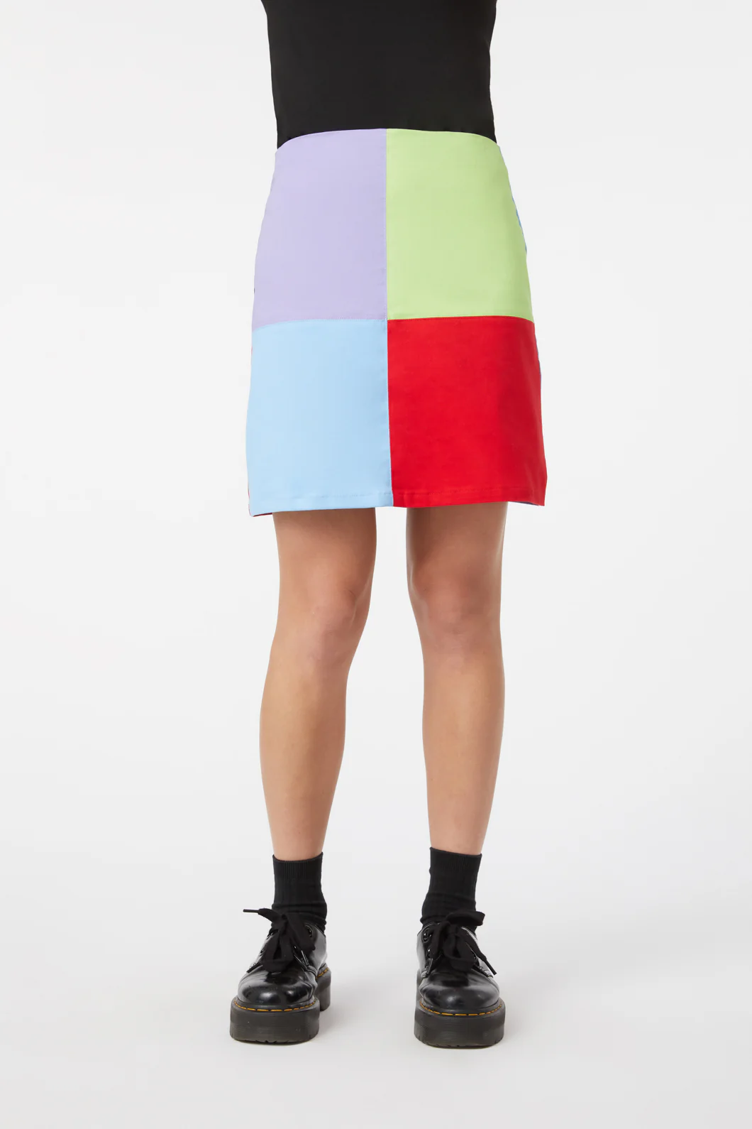 80S Colour Block Skirt - Image 2