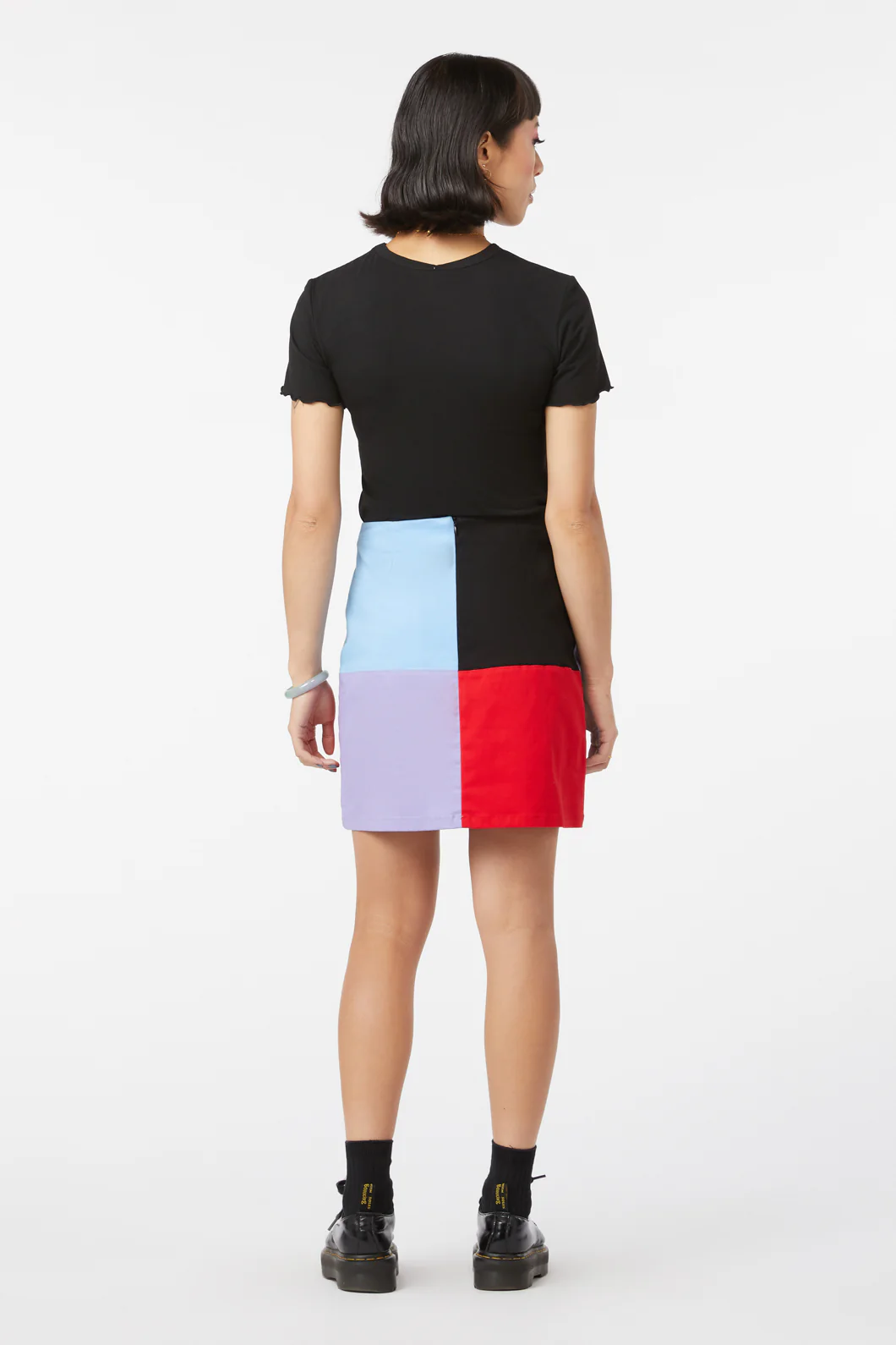 80S Colour Block Skirt - Image 4