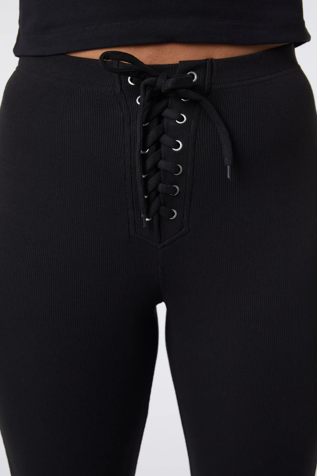 90S Lacing Flare Rib Pant - Image 10