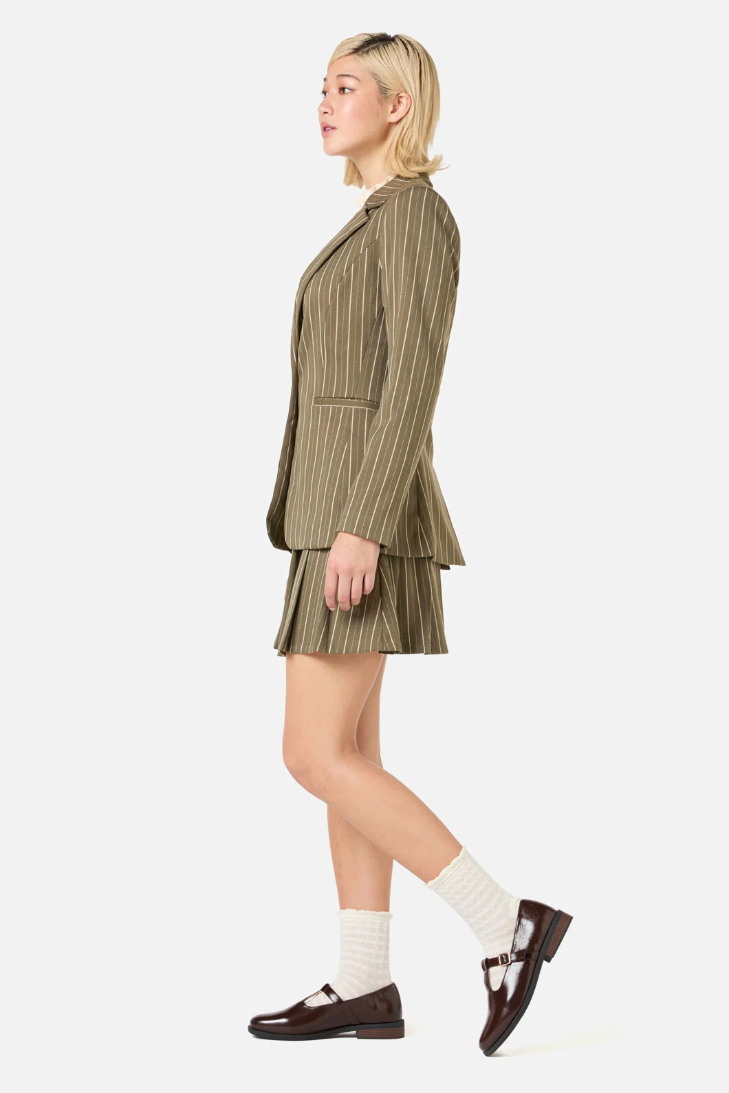 Abby Pinstripe Jacket - Image 4