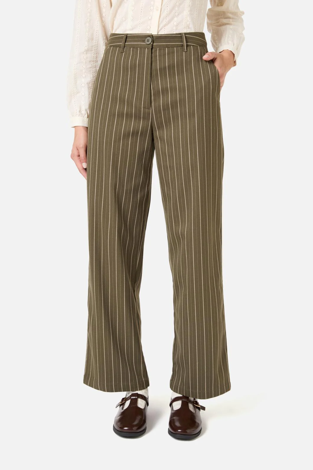 Abby Pinstripe Pant - Image 2