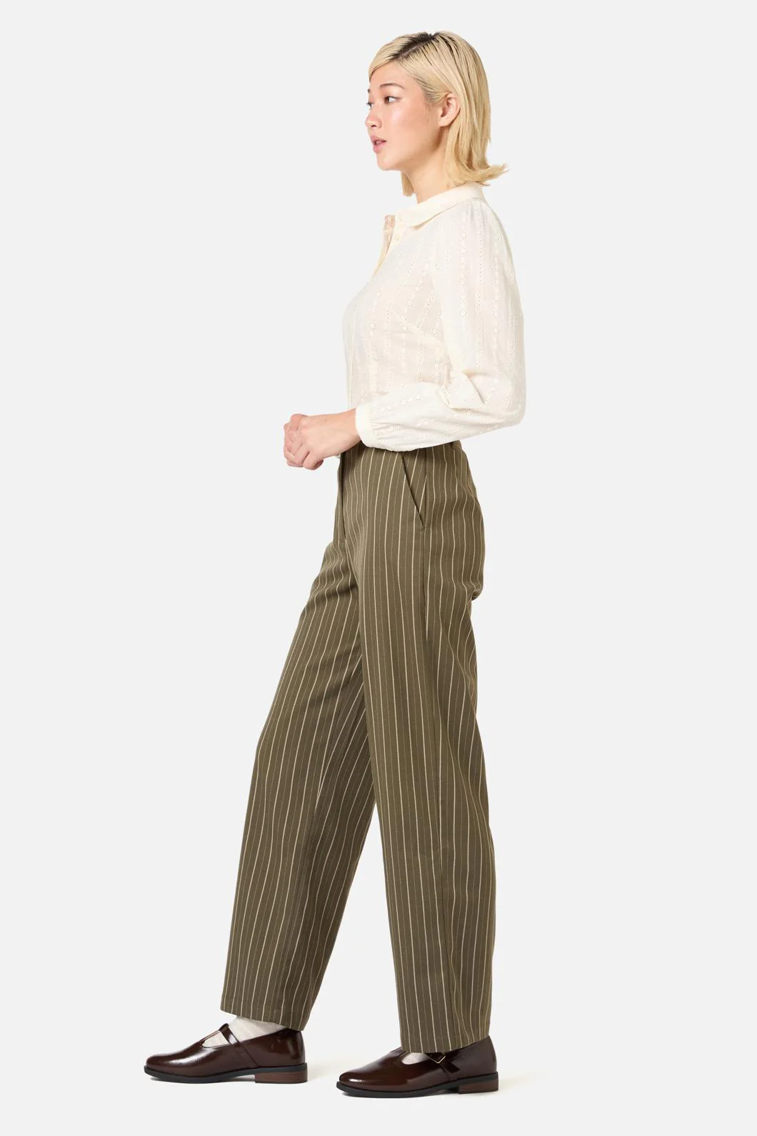 Abby Pinstripe Pant - Image 4