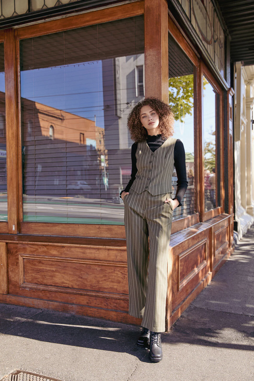 Abby Pinstripe Pant - Image 6
