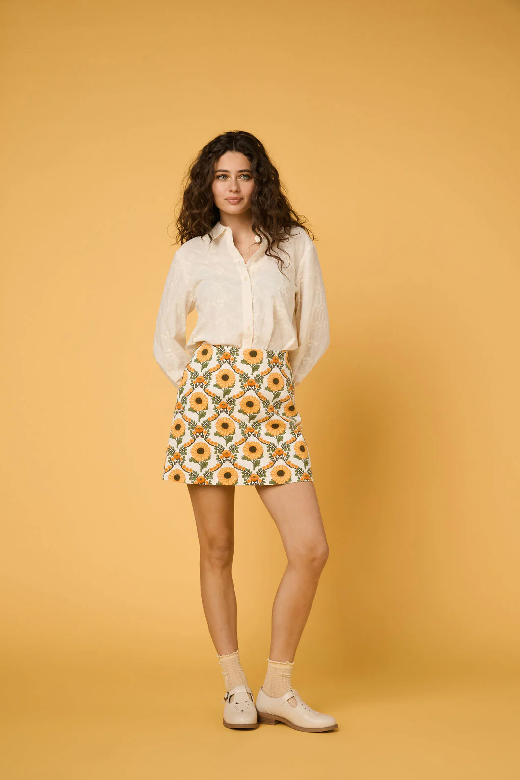 Ada Embroidered Flower Shirt - Image 11