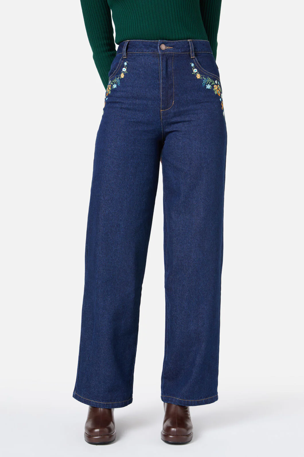 Ada Embroidered Jean - Image 2
