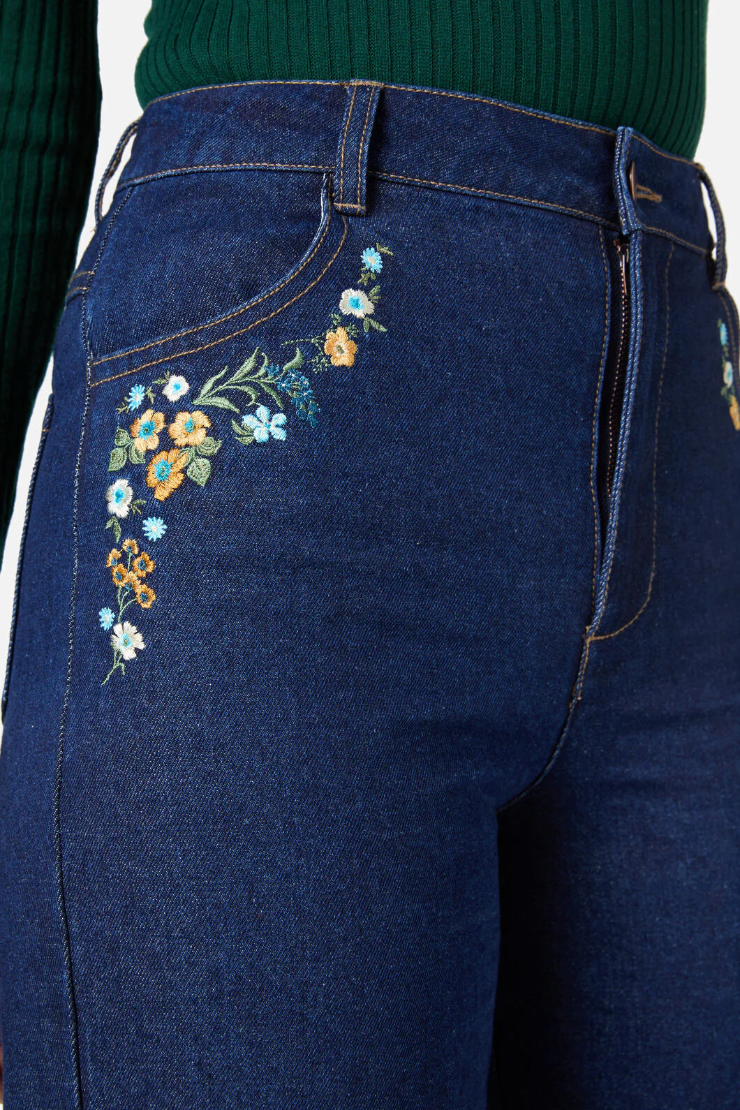 Ada Embroidered Jean - Image 5