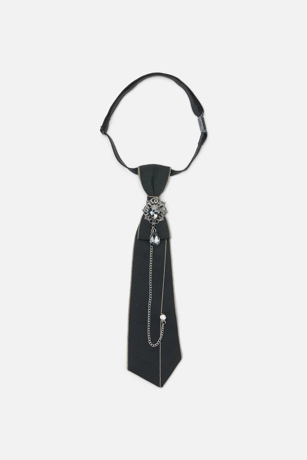 Adjustable Neck Tie With Charm - Image 2