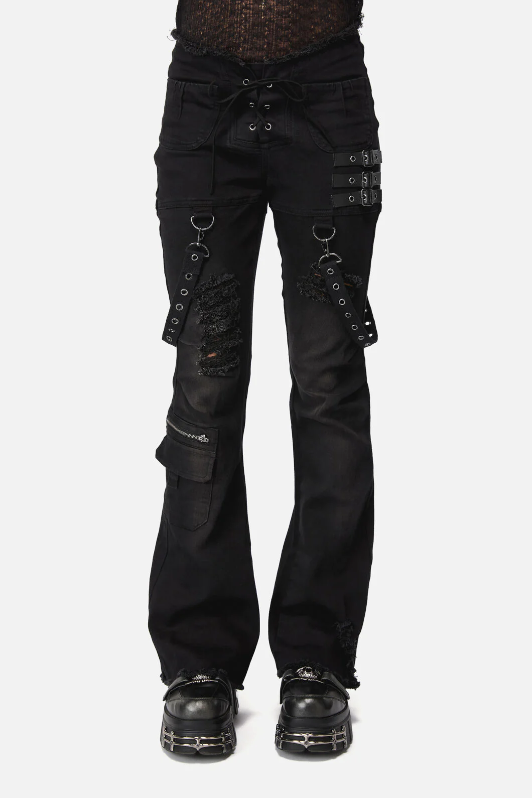 Afterlife Goth Trim Jean - Image 3