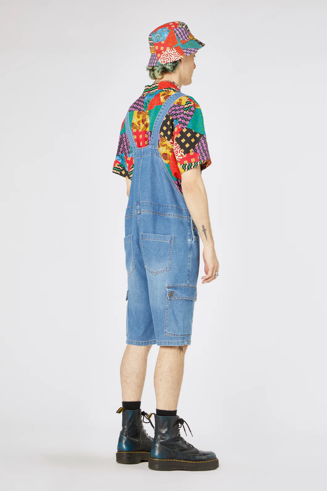 Aggro Denim Short Overall - Image 4