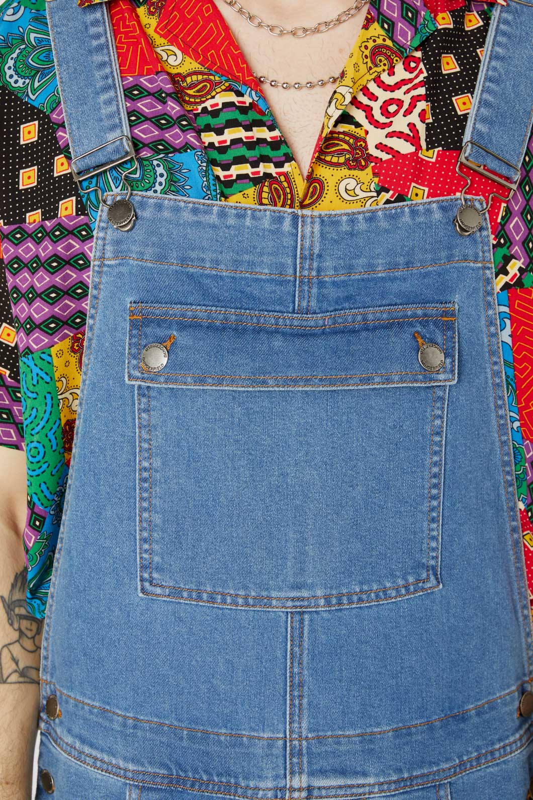 Aggro Denim Short Overall - Image 5