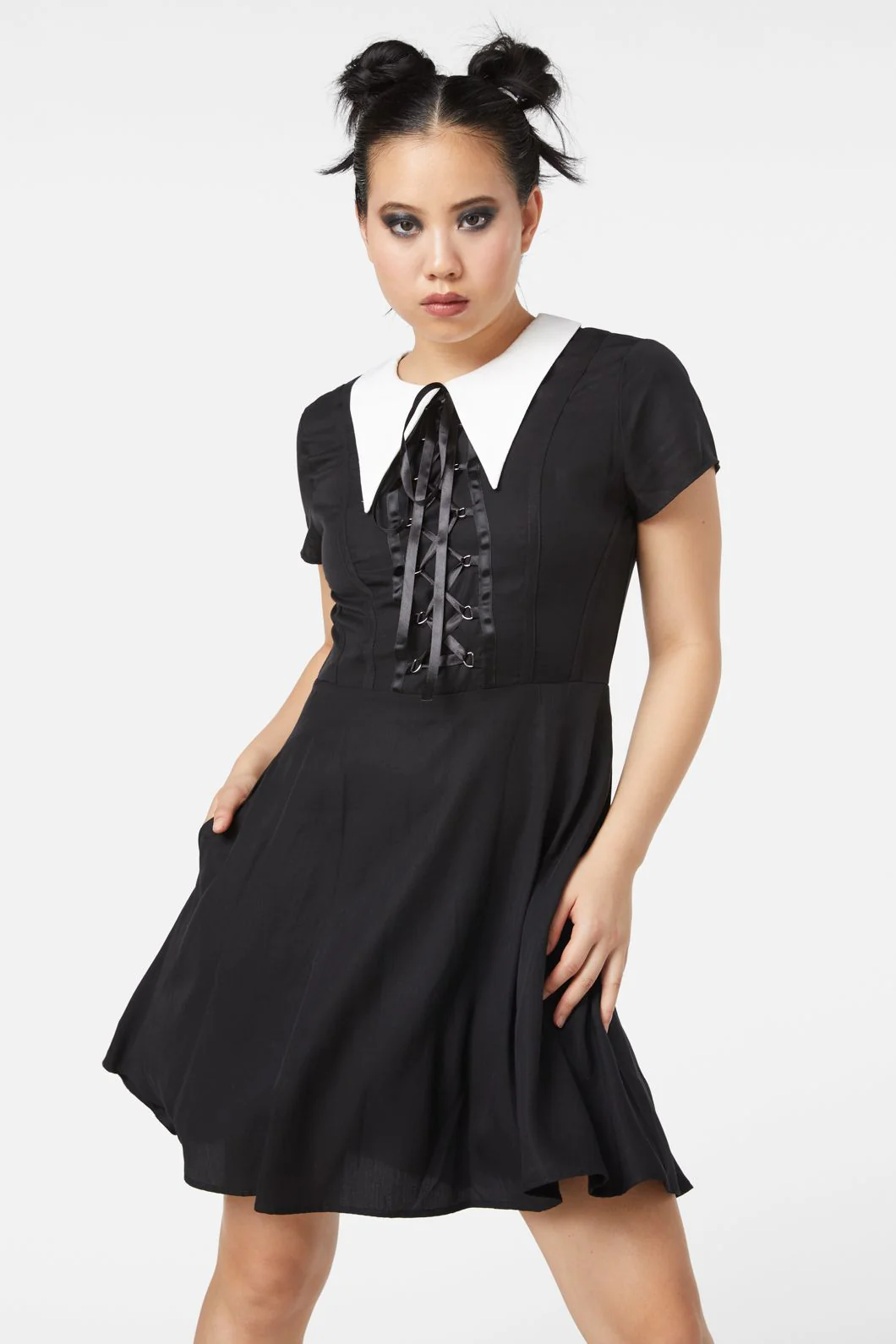 All Tied Up Gothic Dress - Image 2