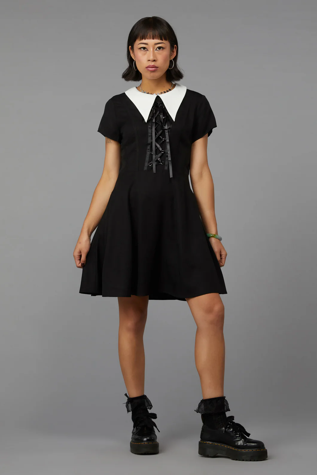 All Tied Up Gothic Dress - Image 7