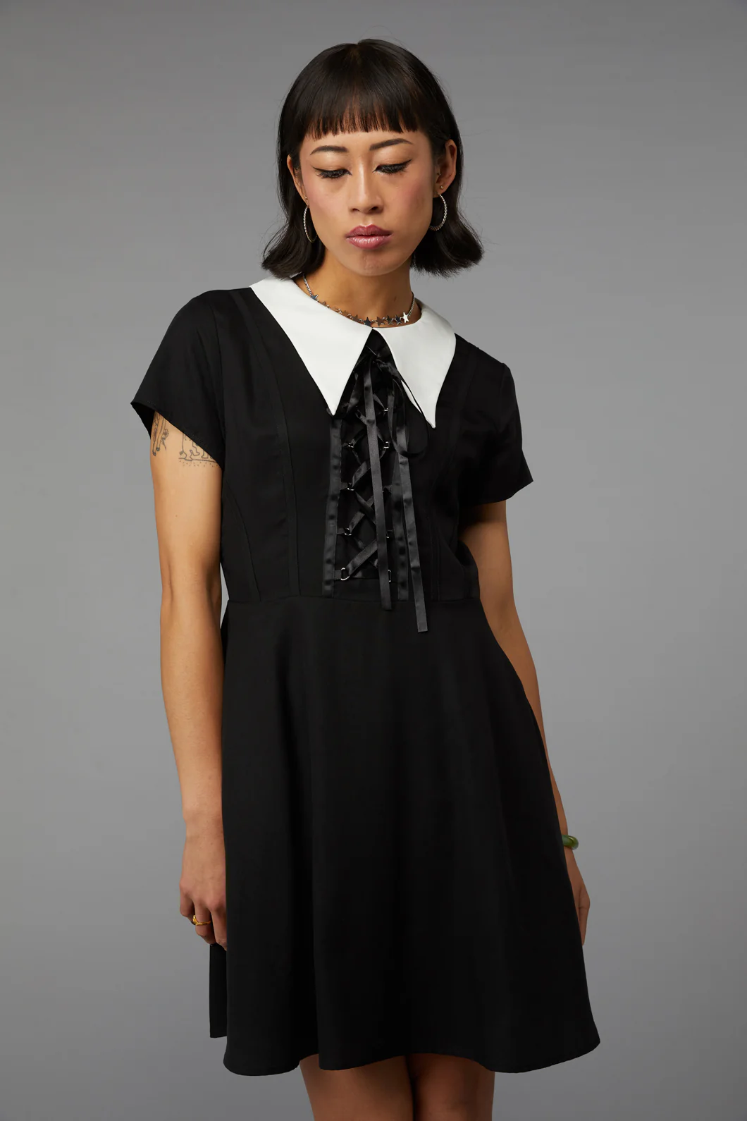 All Tied Up Gothic Dress - Image 8
