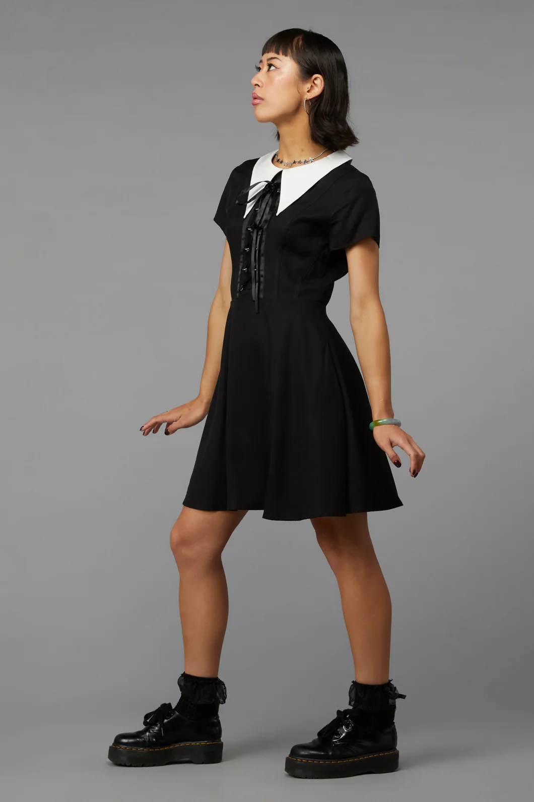 All Tied Up Gothic Dress - Image 9