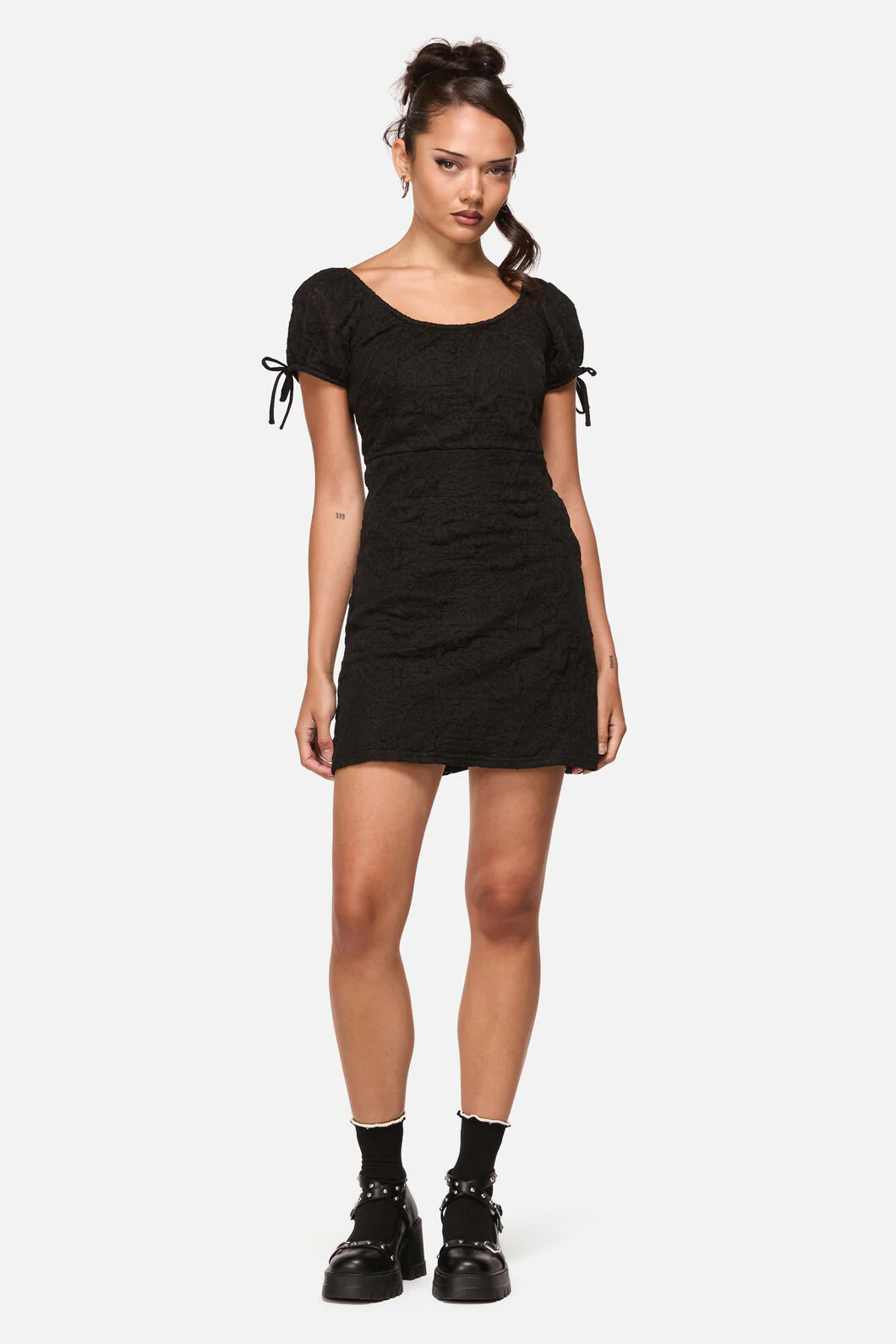 Altar Lace Goth Mini Dress