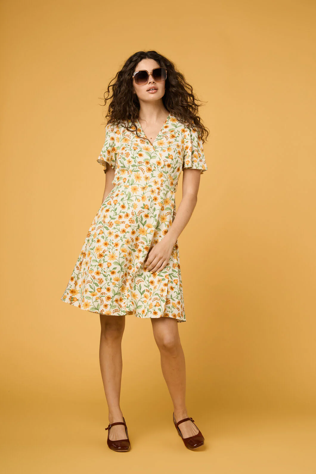 Alyssa Floral Mini Wrap Dress - Image 4