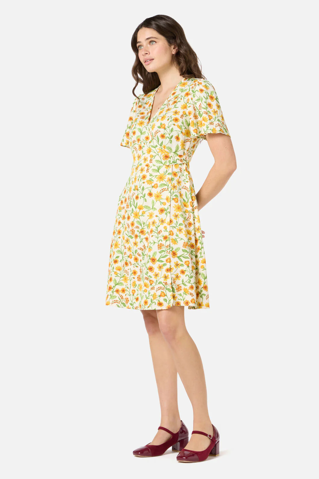 Alyssa Floral Mini Wrap Dress - Image 5