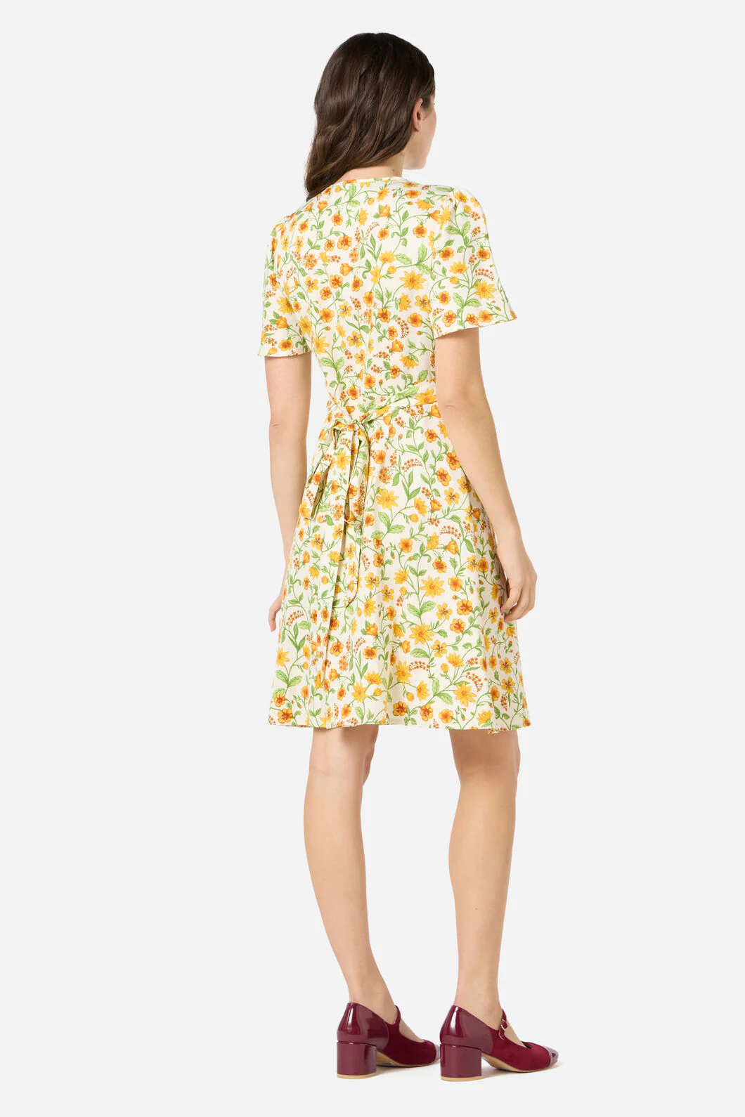 Alyssa Floral Mini Wrap Dress - Image 6