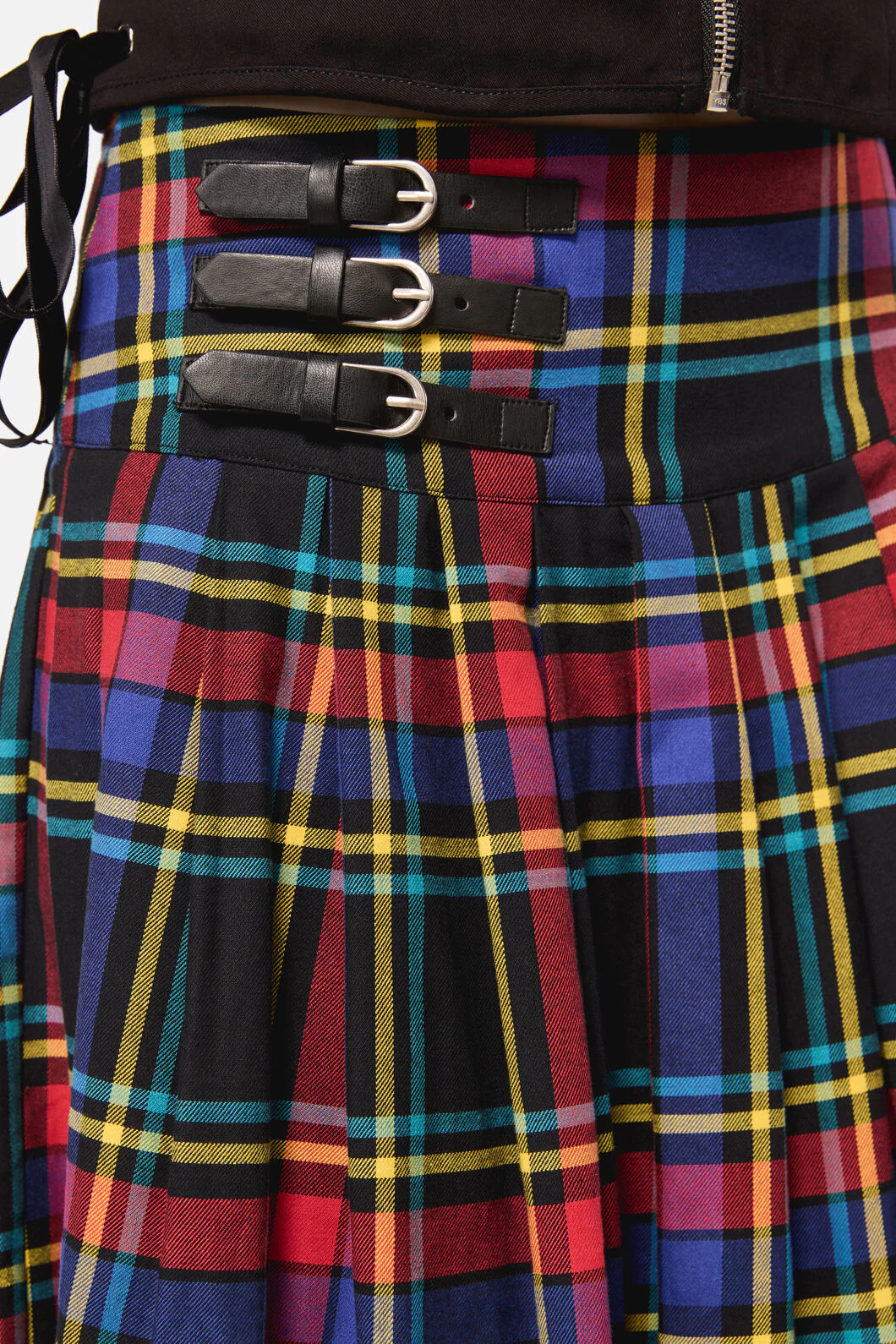 Anarchic Tartan Midi Skirt - Image 5