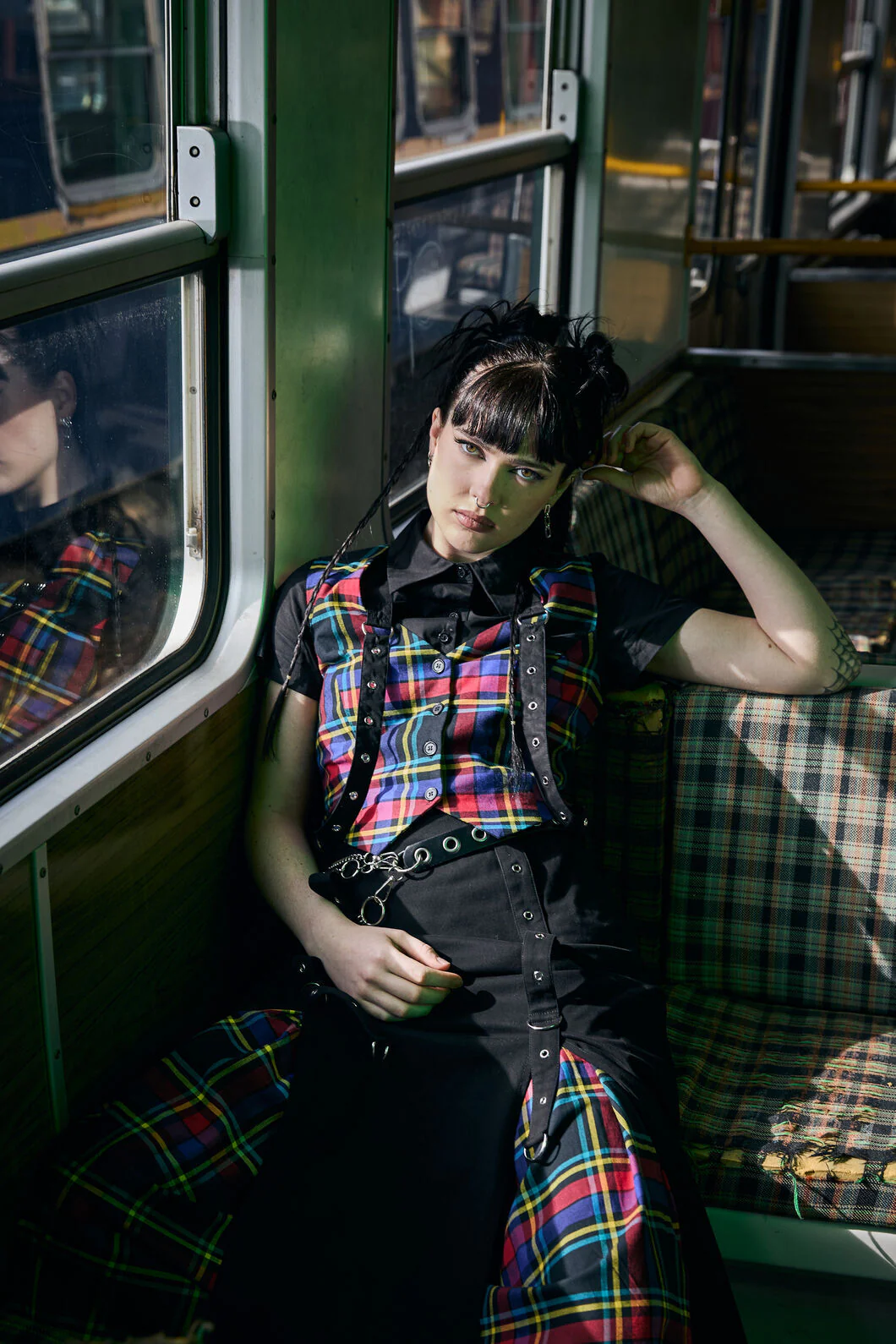 Anarchic Tartan Vest - Image 2