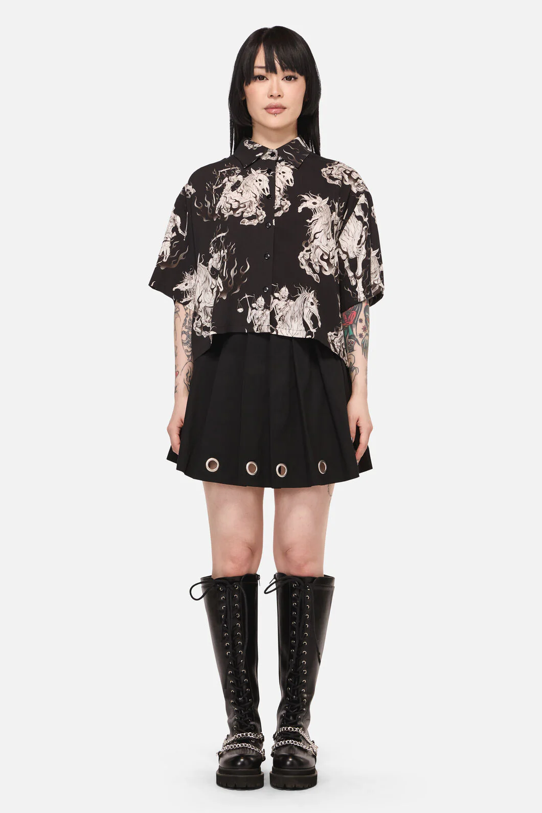 Apocalypse Goth Boxy Blouse - Image 4
