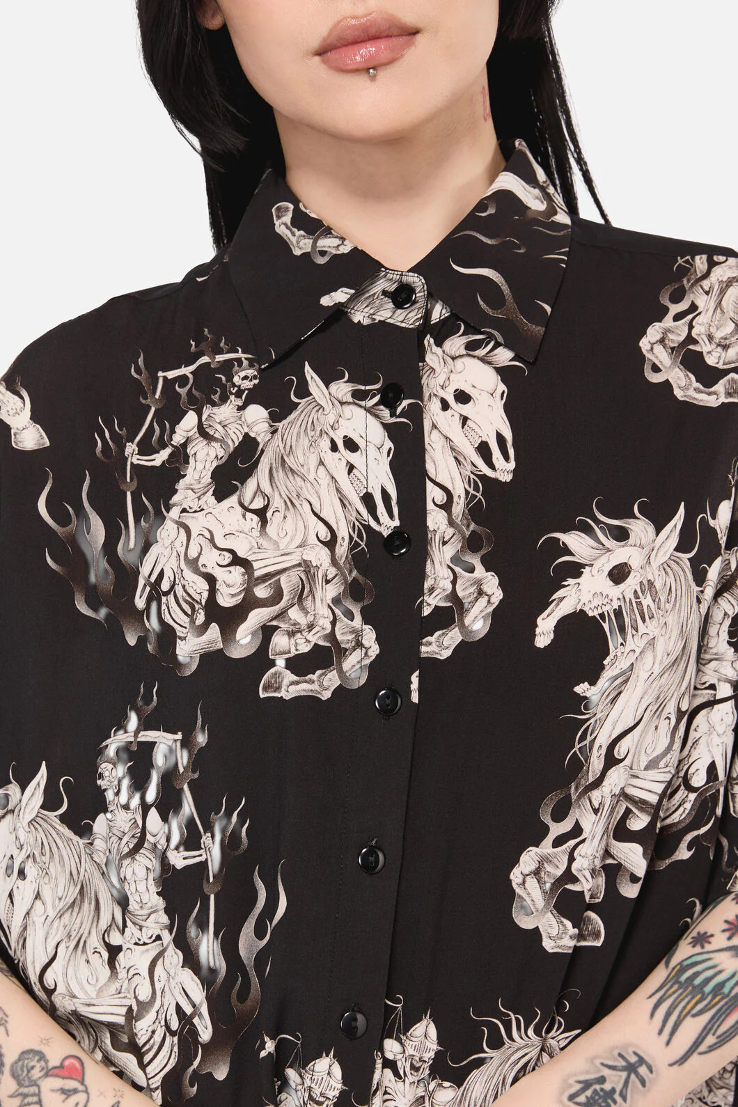 Apocalypse Goth Boxy Blouse - Image 5