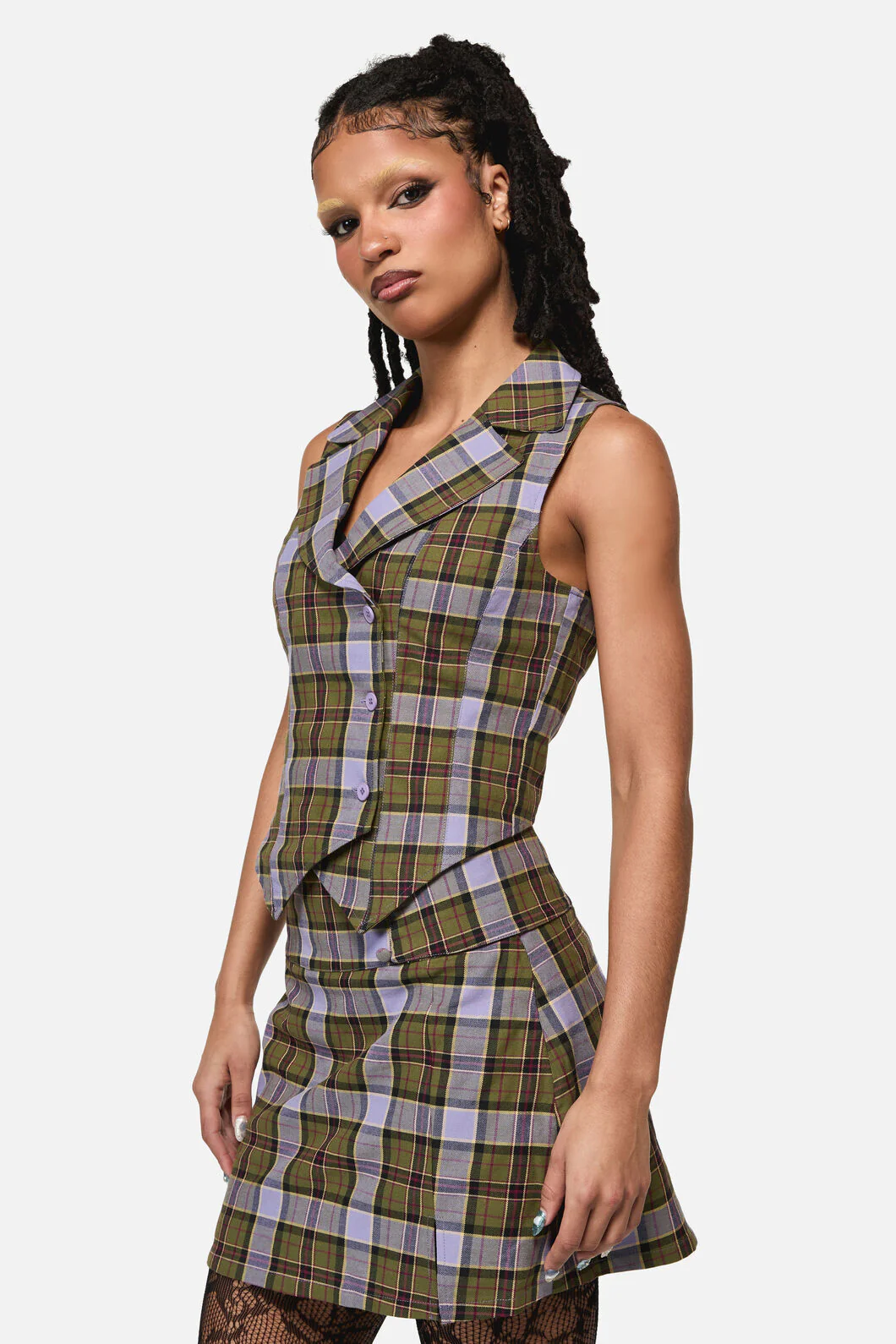 Apothecarius Goth Tartan Vest - Image 2