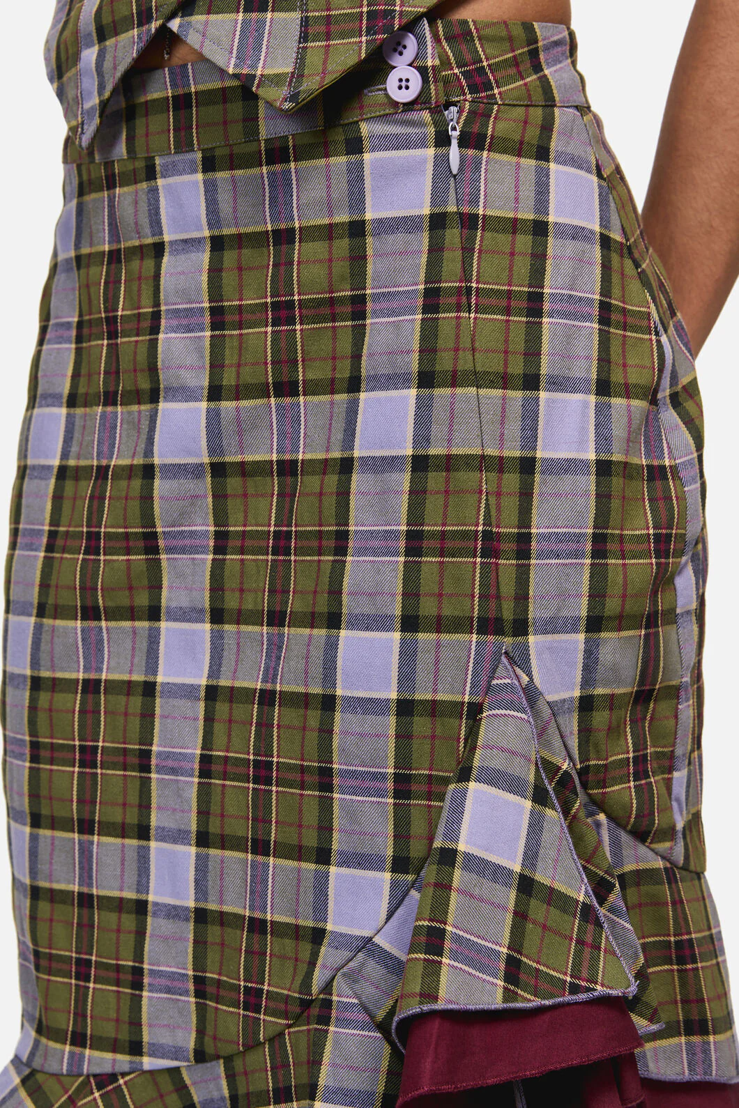 Apothecarius Wrap Tartan Skirt - Image 6