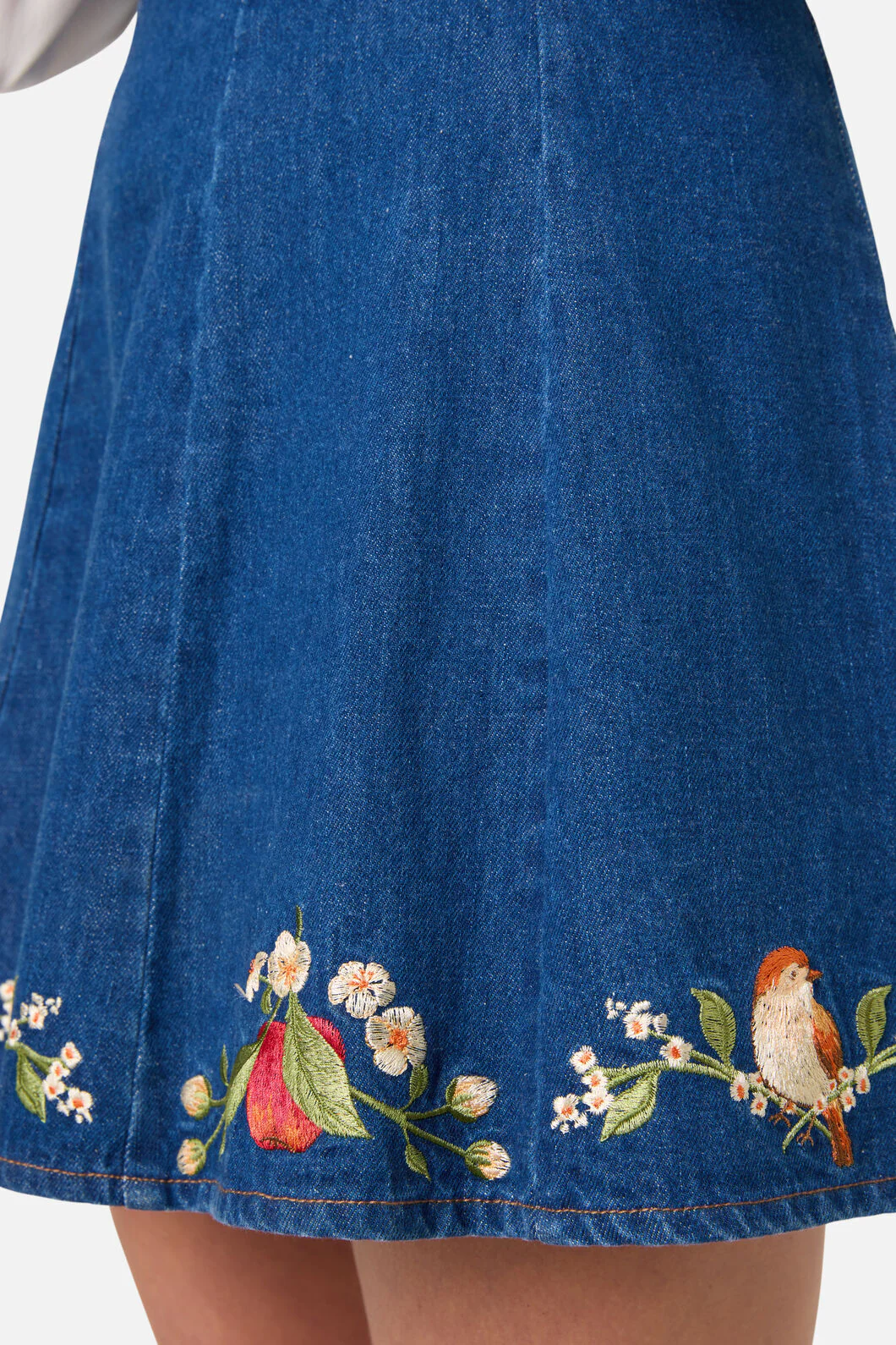 Apple & Robin Emb Mini Skirt - Image 5