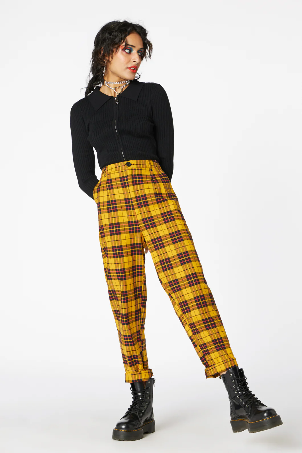 Arcana Tartan Pleated Pant - Image 12