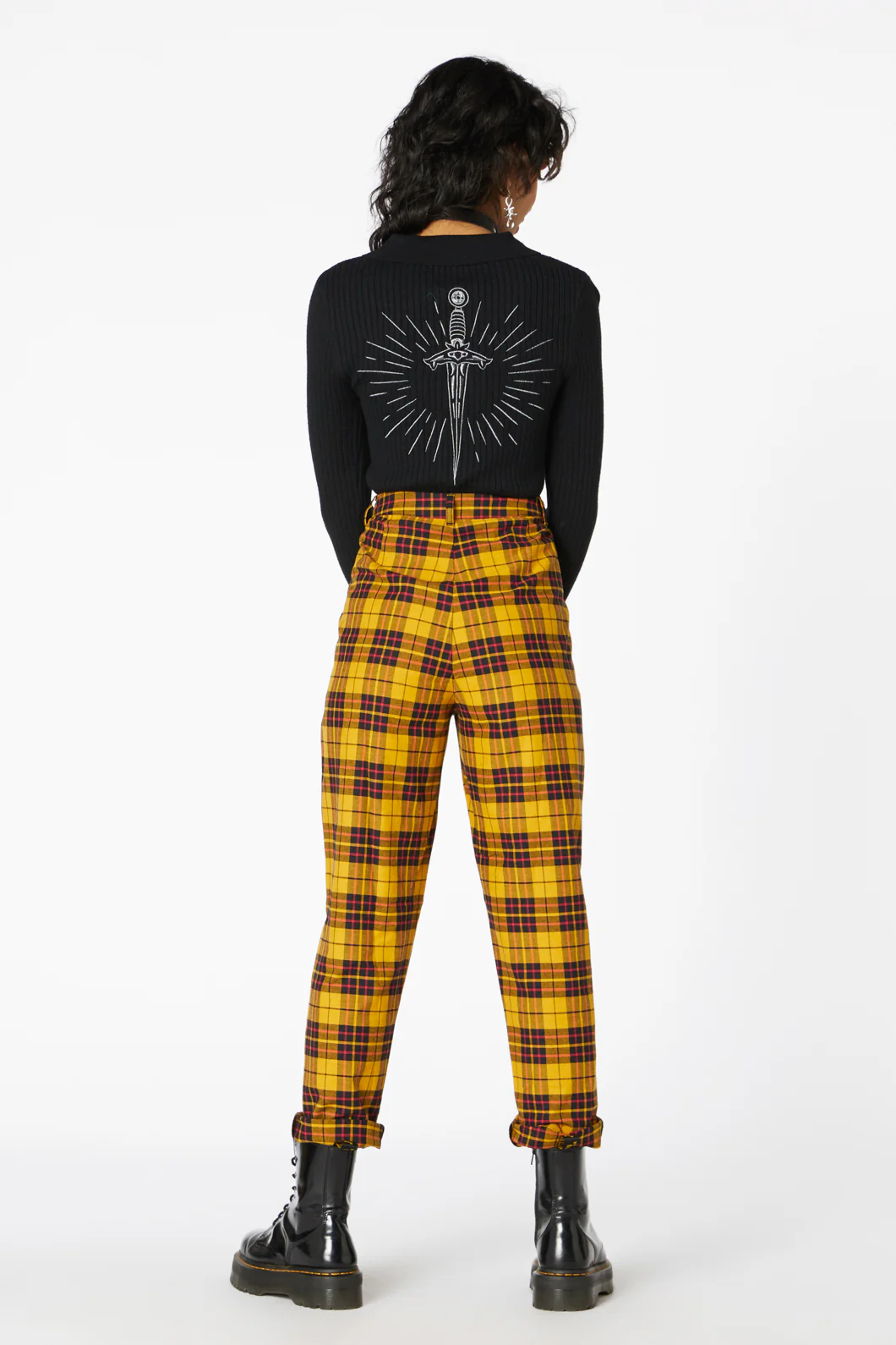 Arcana Tartan Pleated Pant - Image 14