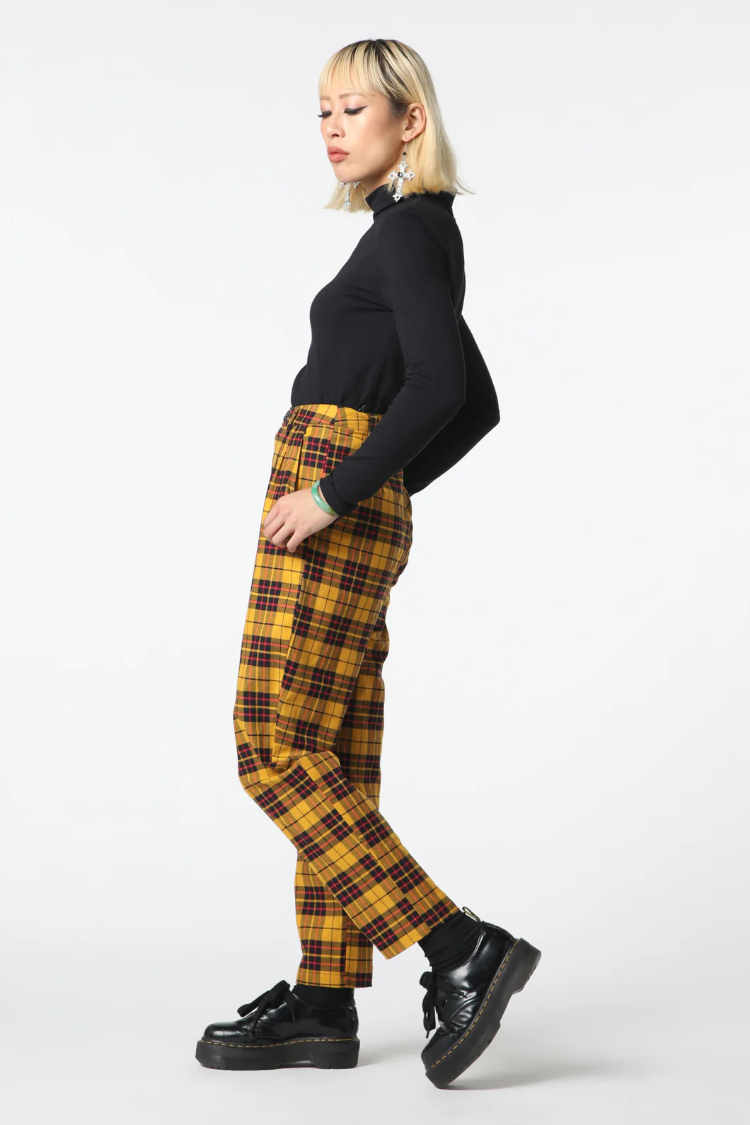 Arcana Tartan Pleated Pant - Image 3