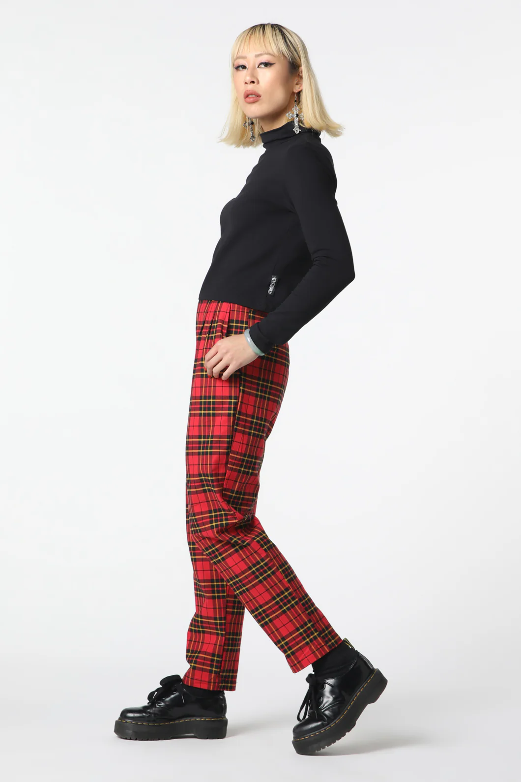 Arcana Tartan Pleated Pant - Image 9