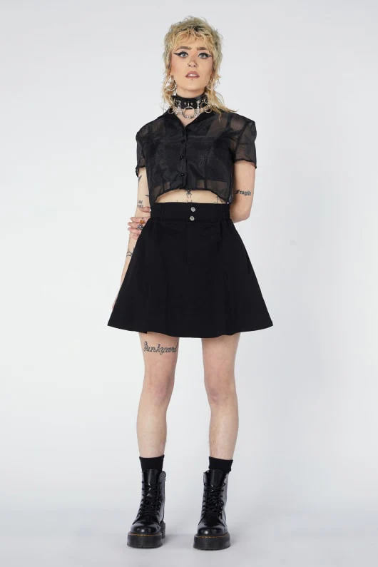 As If Drill Skater Skirt - Image 6