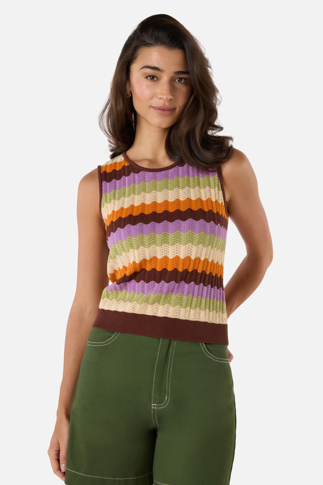 Ava Stripe Knit Tank - Image 6
