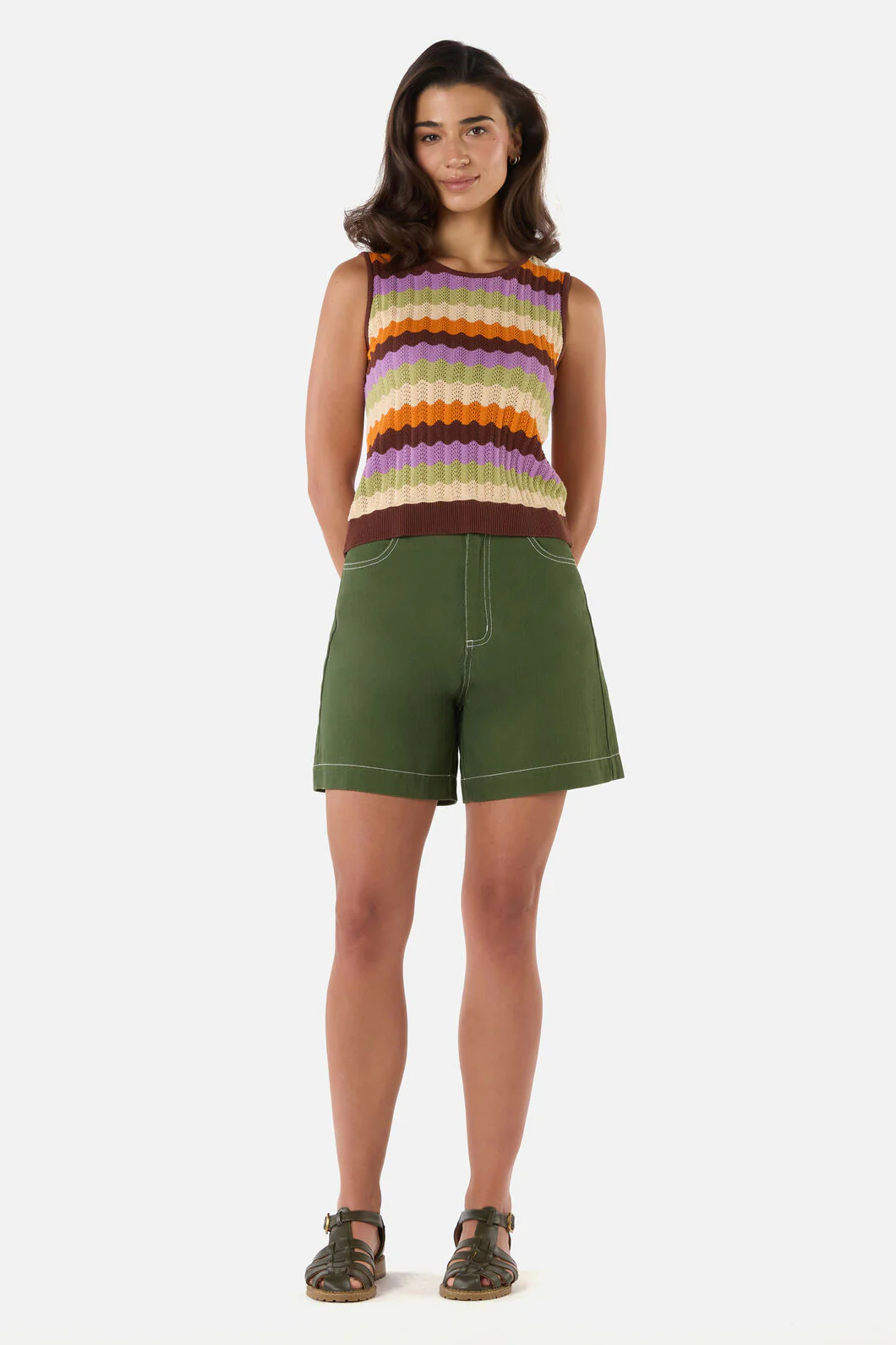 Ava Stripe Knit Tank - Image 7