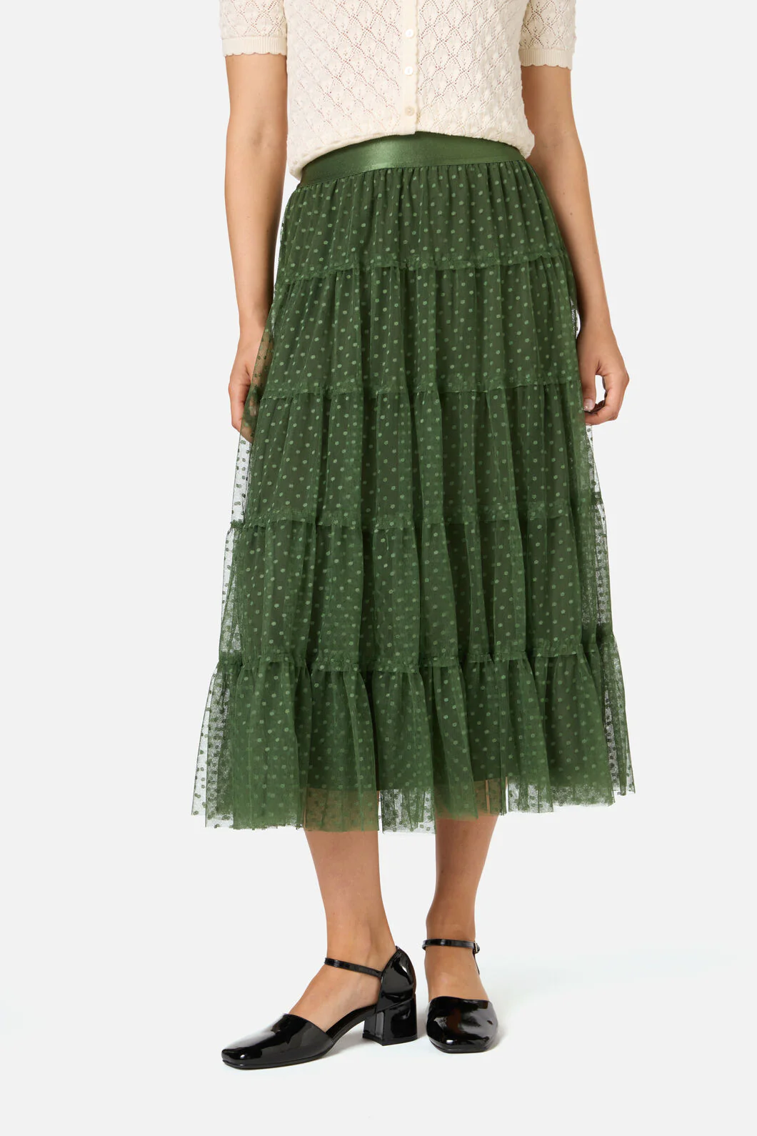 Avery Tulle Midi Skirt - Image 2
