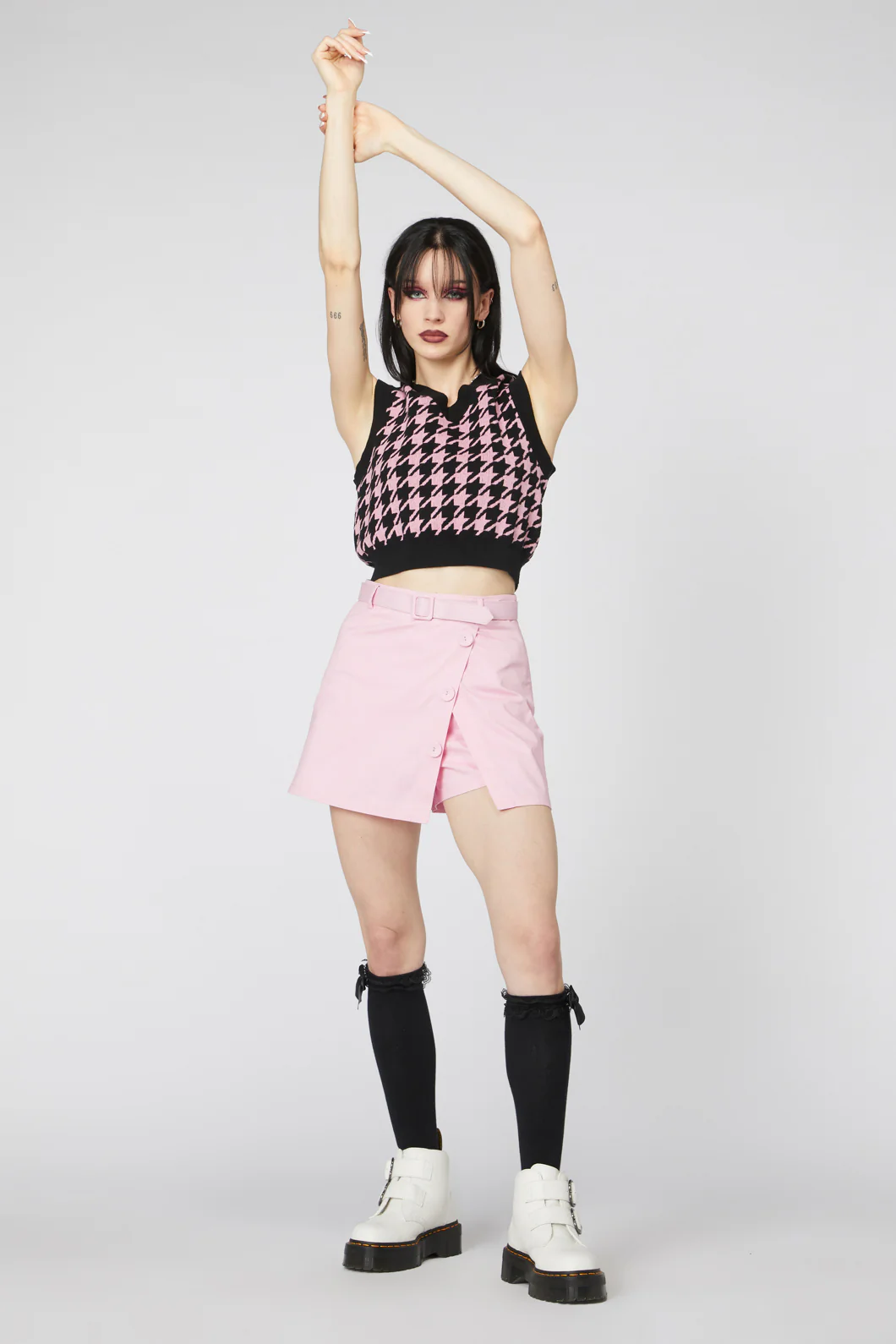 Bad Guy Belted Twill Skort - Image 6