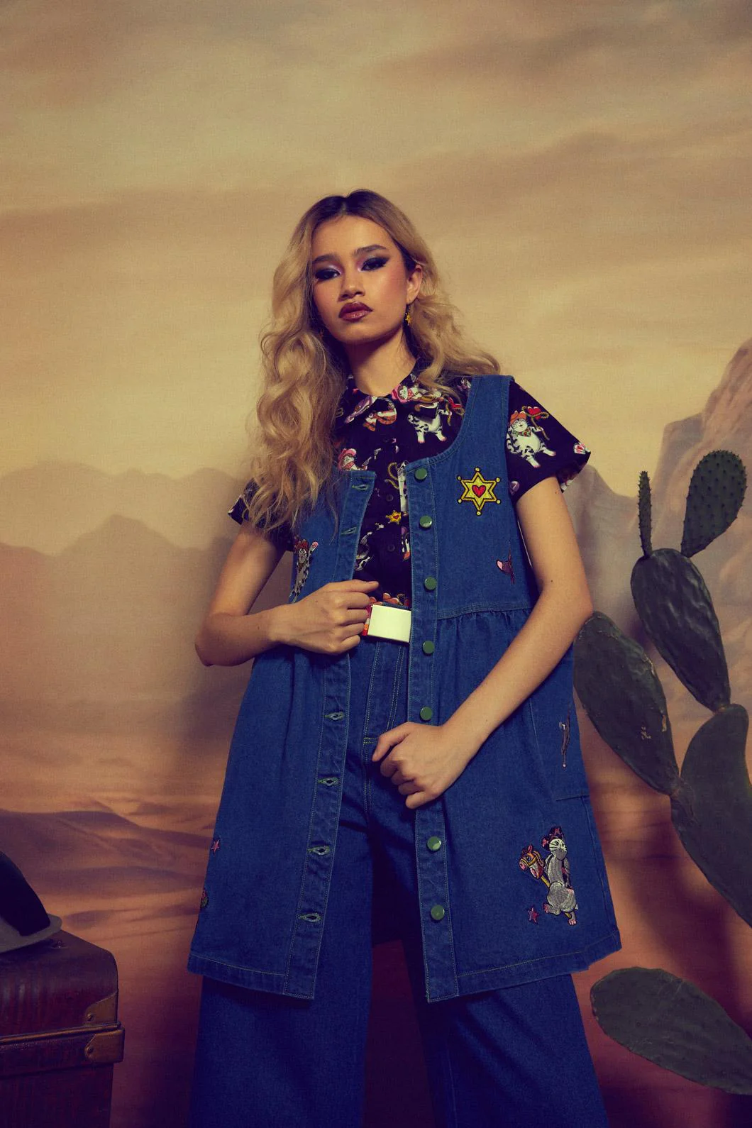 Bandit Denim Pinafore - Image 2