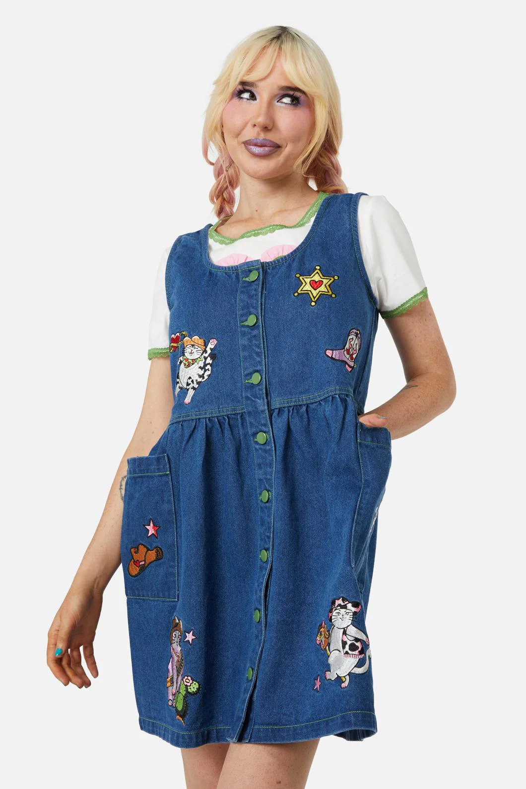 Bandit Denim Pinafore - Image 4