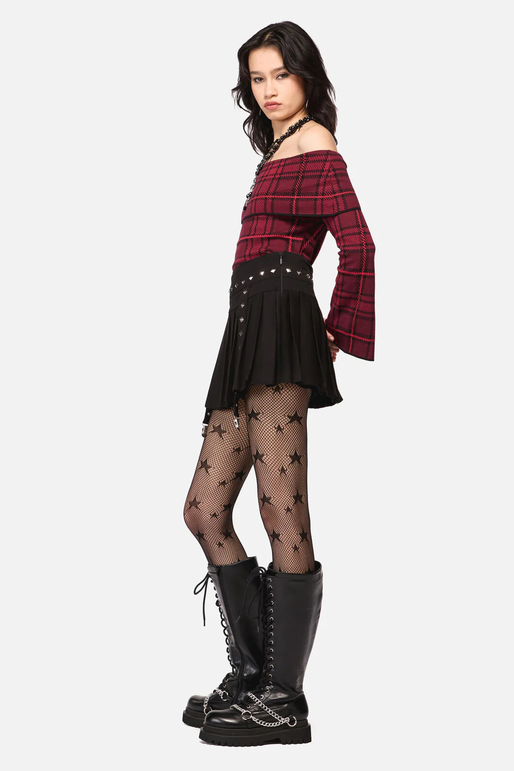 Barb Stud Trim Skort - Image 3