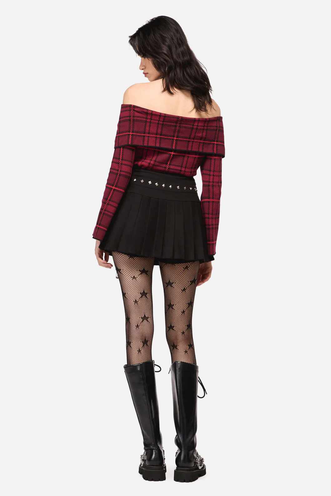 Barb Stud Trim Skort - Image 4