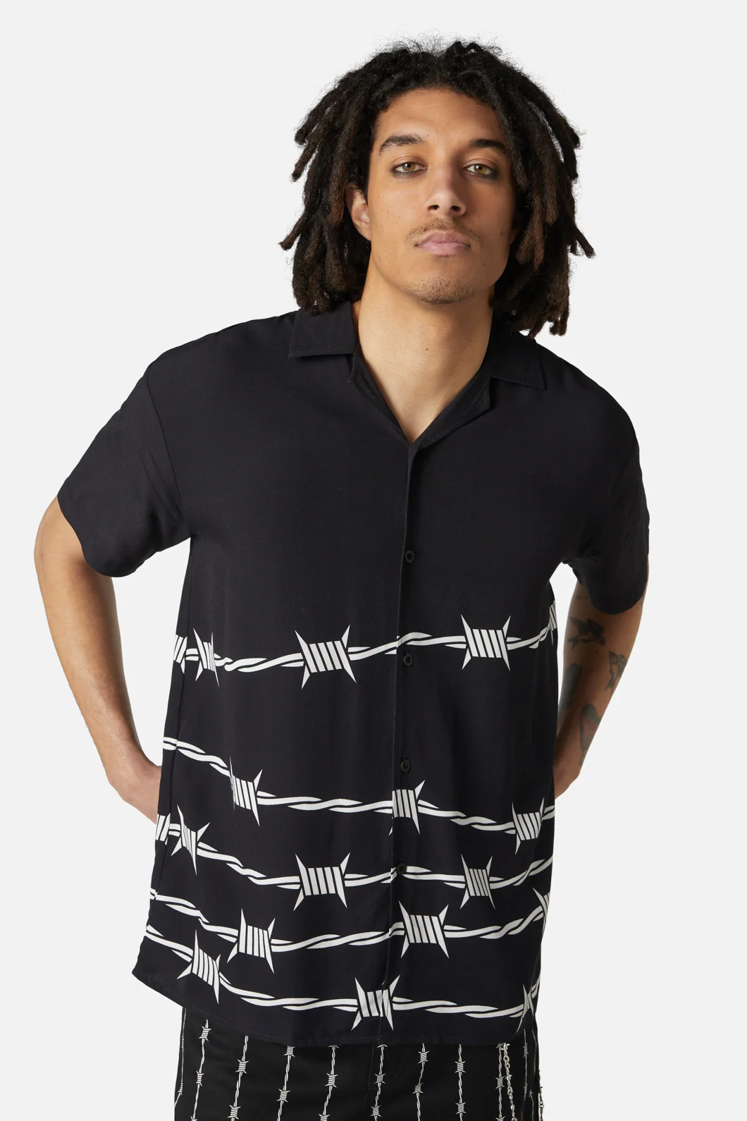 Barbed Wire Border SS Shirt - Image 2