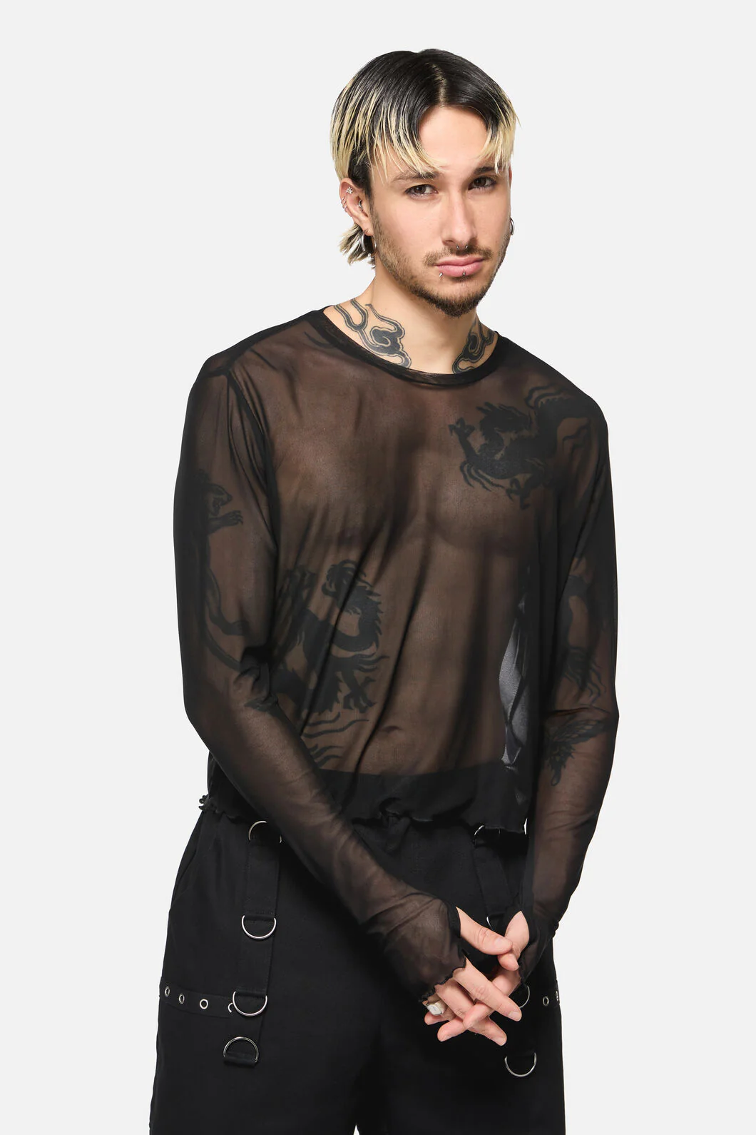 Batz Cropped Mesh Top - Image 2