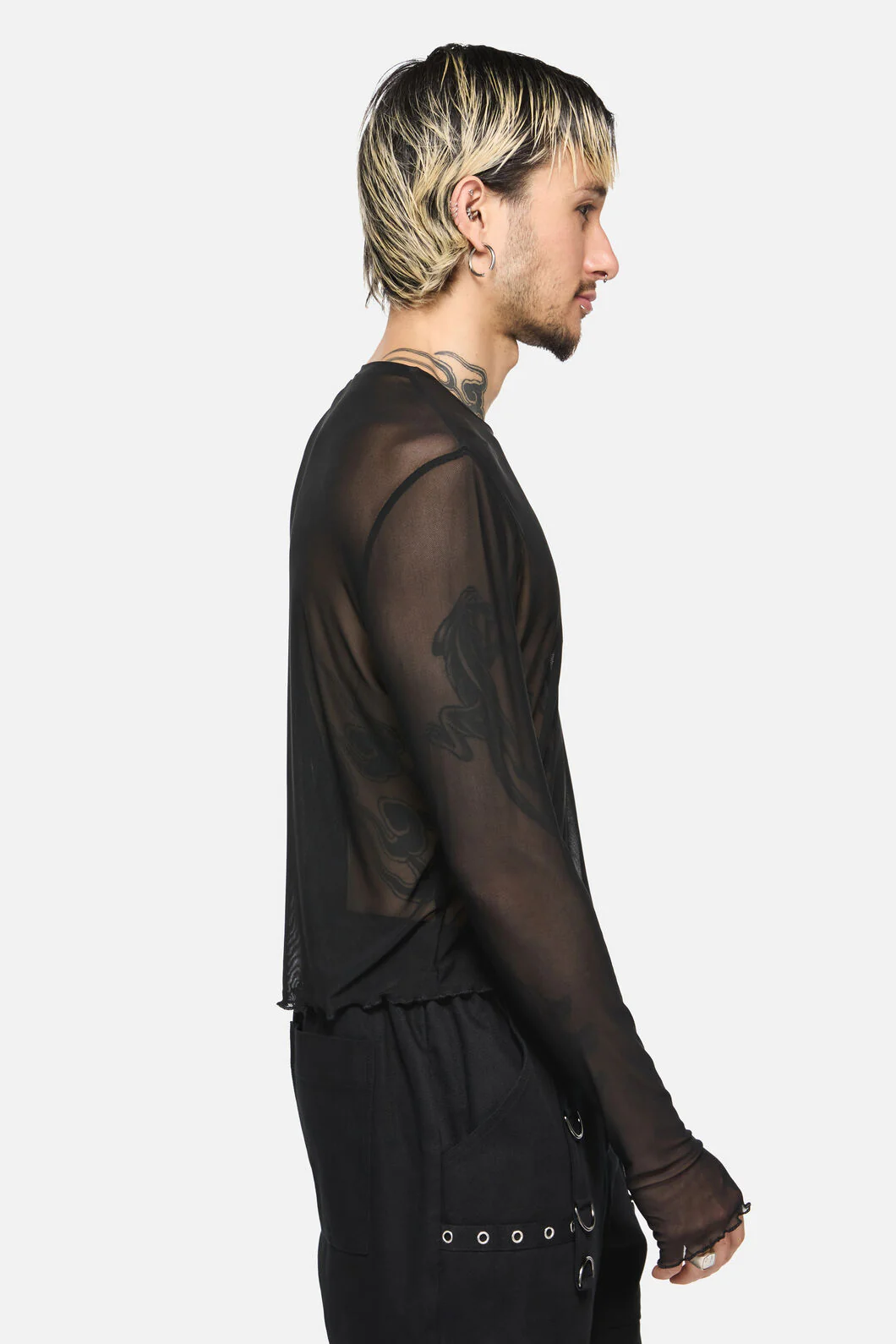 Batz Cropped Mesh Top - Image 3
