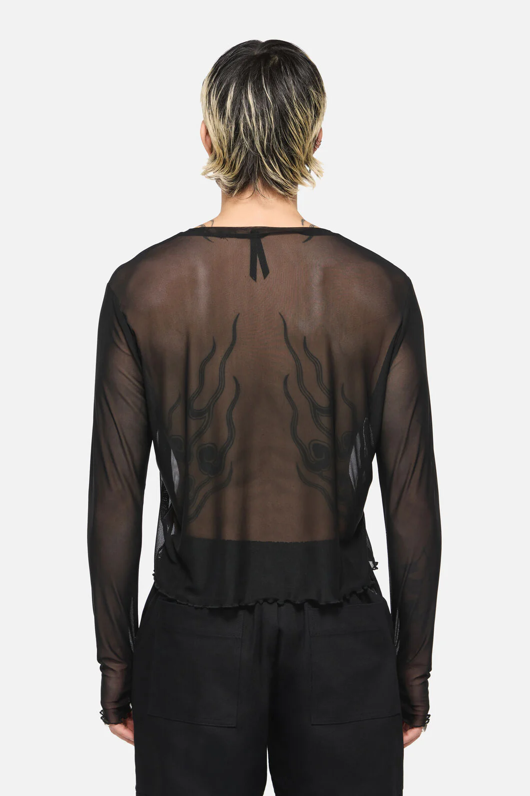 Batz Cropped Mesh Top - Image 4