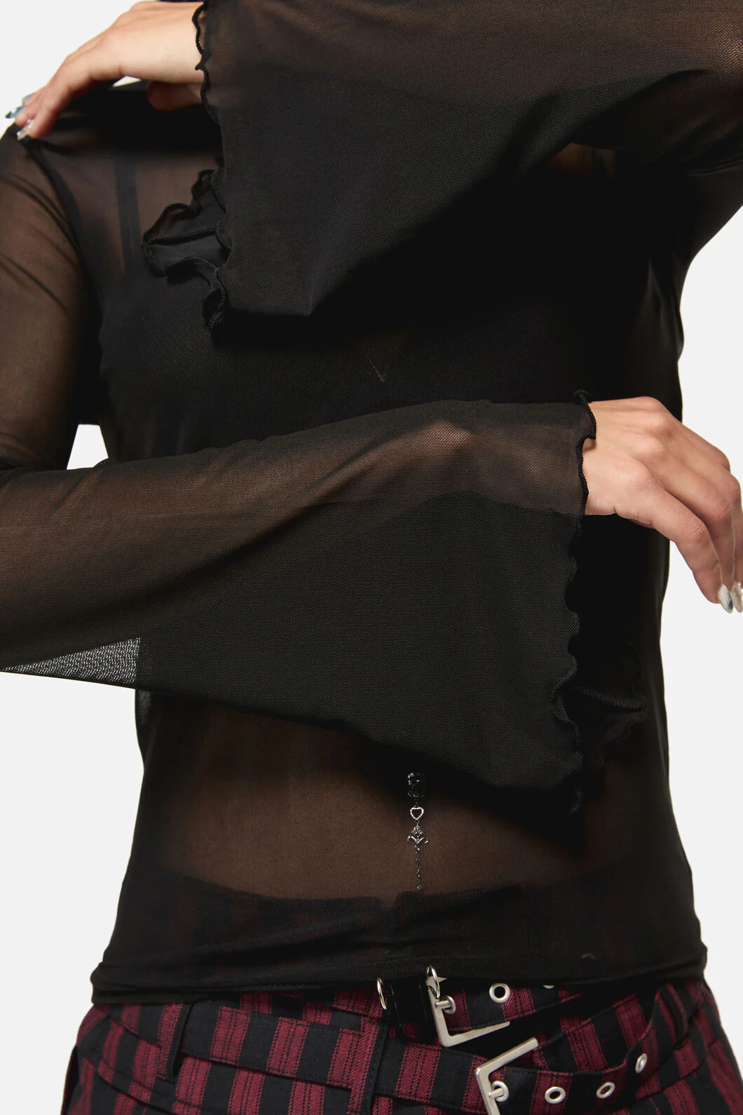 Batz Goth Mesh Top - Image 10