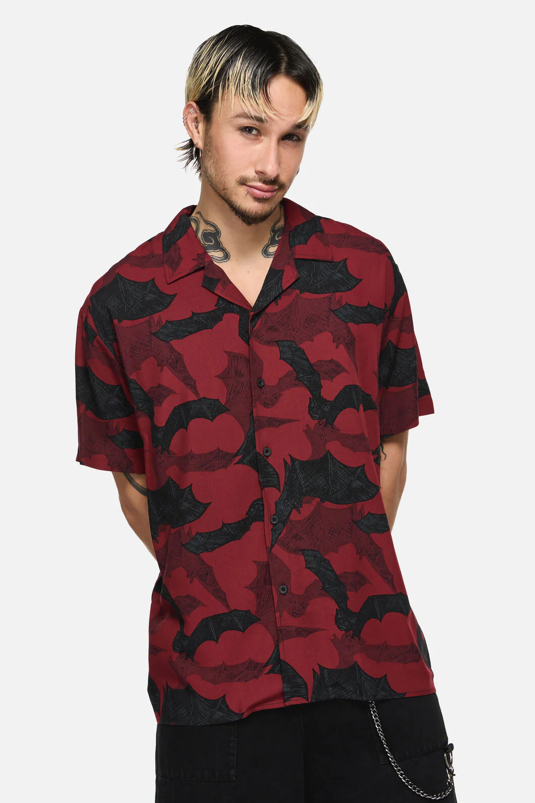 Batz Goth Short Sleeve Shirt - Image 2