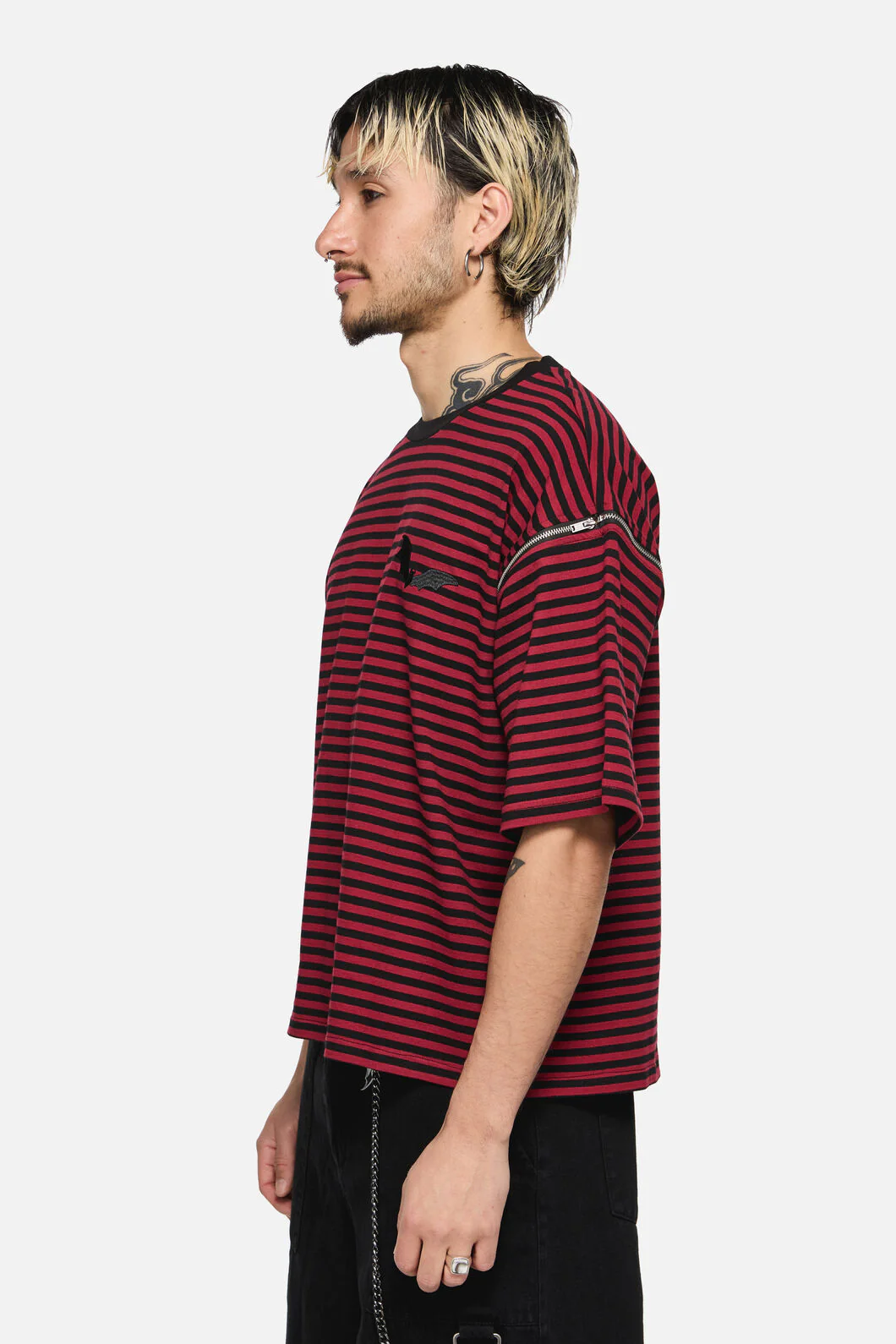 Batz Zip Sleeve Goth Tee - Image 2