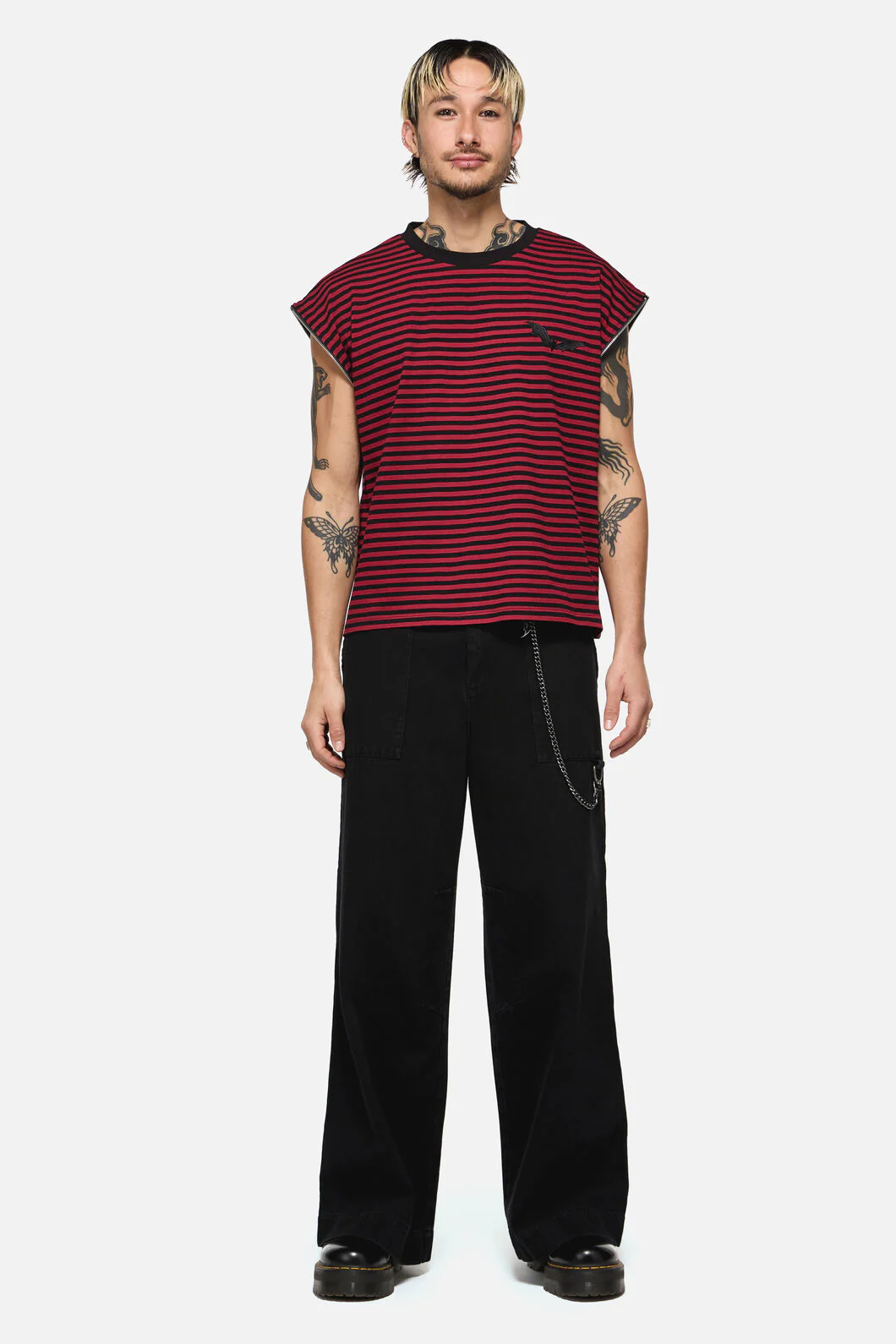 Batz Zip Sleeve Goth Tee - Image 5